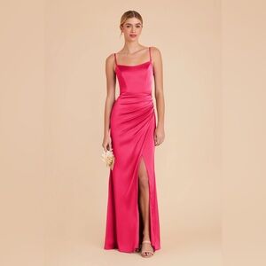 Birdy Grey Bridesmaid Anne Dress
Matte Satin Fushia/ Hot pink